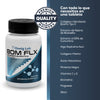 BOM FLX Colágeno Tipo II para Articulaciones – Curcumina 95%, Boswellia, Ácido Hialurónico, Colágeno Marino, Bromelina, Magnesio y Silicio – Soporte para Cartílago, Movilidad y Flexibilidad – 30 Capletas