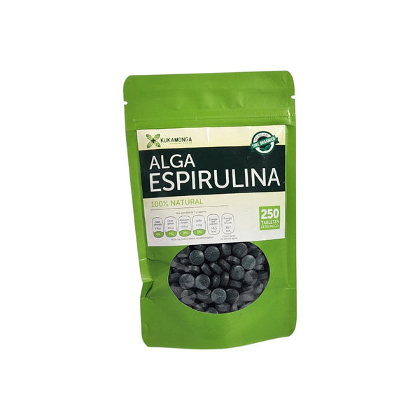 ALGA ESPIRULINA 250TAB 500mg KUKAMONGA
